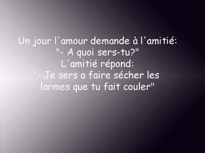 L AMOUR ET L AMITIER